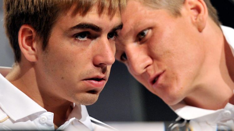 Neue Doppelspitze? Philipp Lahm und Bastian Schweinsteiger geben auch in der Nationalmannschaft den Ton an.