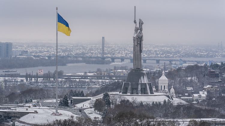 Blick auf die ukrainische Hauptstadt Kiew. 