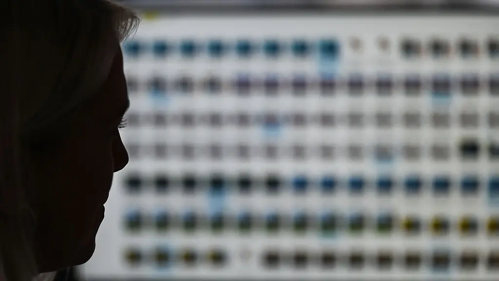 Eine-Ermittlerin-sitzt-im-Landeskriminalamt-vor-einem-Monitor-mit-Fotodateien