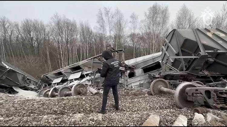 Am 11. November entgleiste im russischen Rybnoe im Gebiet Rjasan ein Güterzug.
