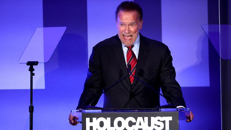 Ein Gespräch mit einem israelischen Kind, dessen Vater die Hamas ermordete, soll Schwarzenegger sehr gerührt haben.