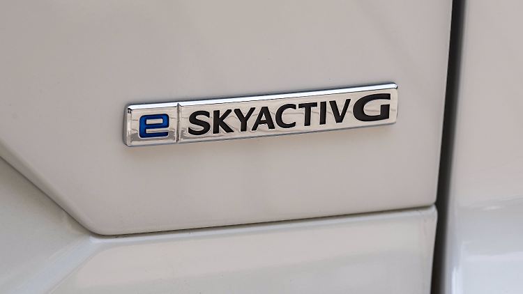 Seit dem Modelljahr 2023 weist das blaue "e" in der Motoren-Bezeichnung auf die Mildhybridisierung hin.