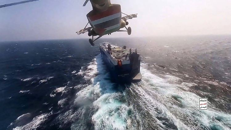 Vor gut zwei Wochen hatten Huthi-Rebellen die "Galaxy Leader" gekapert, ein Frachtschiff, das einem israelischen Geschäftsmann gehört. 