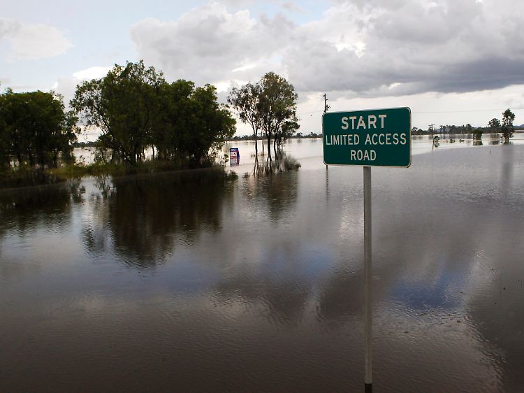 Nach der Dürre kam die Flut: Die Weizenernte in Australien fällt buchstäblich ins Wasser.