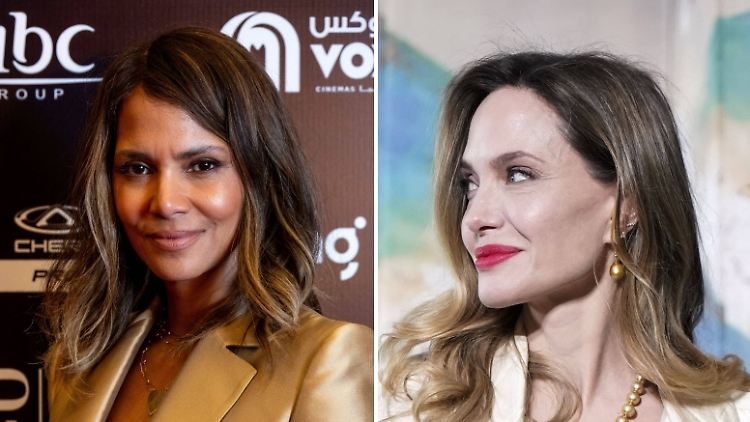 Vereint im Streit mit den Ex-Männern: Halle Berry (l.) und Angelina Jolie.