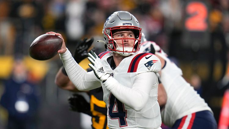 Bailey Zappe machte ein starkes Spiel gegen die Steelers.