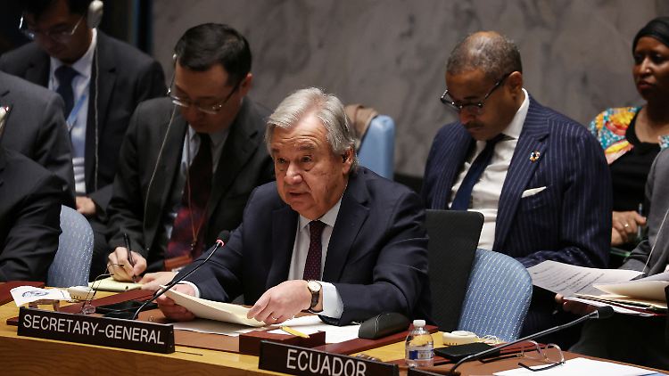 Guterres hatte den UN-Sicherheitsrat zusammengerufen.