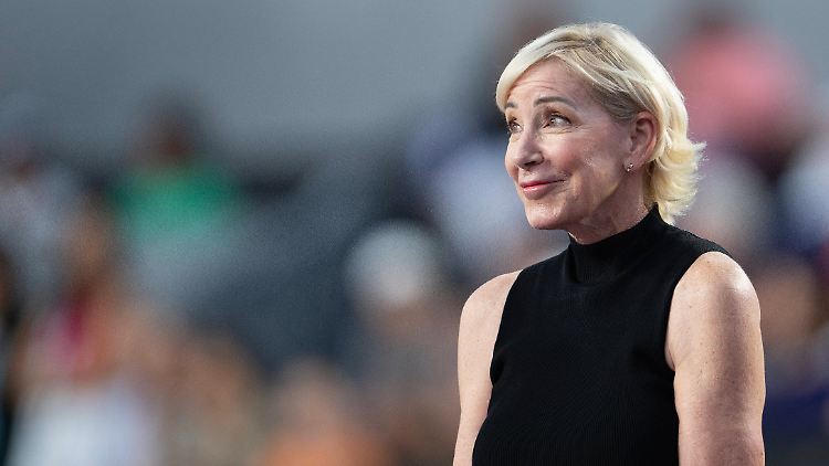 Chris Evert Anfang November bei einem Tennis-Turnier in Mexiko.