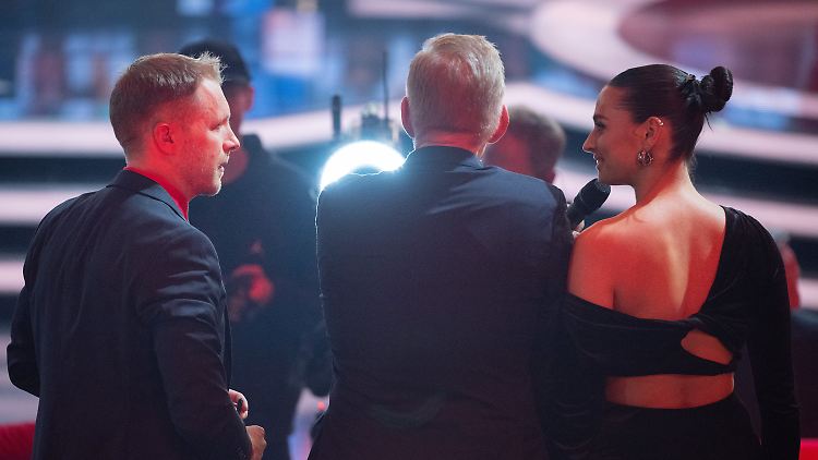 Nur ein Kerner dazwischen: Olli und Amira Pocher bei der Spenden-Gala.
