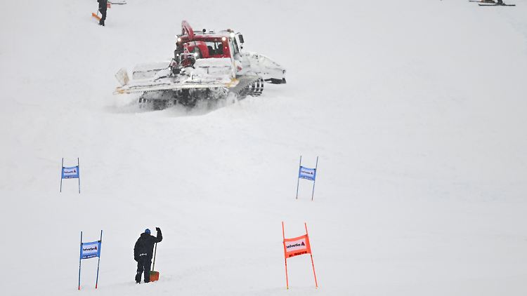 In St. Moritz waren die Bedinungen zu schlecht, um einen Super-G auszutragen.