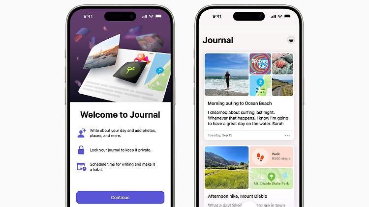 Apple liefert die Journal-App nach.