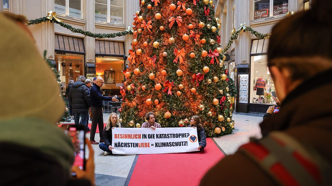 Dieser Baum steht in der Leipziger Mädler-Passage.