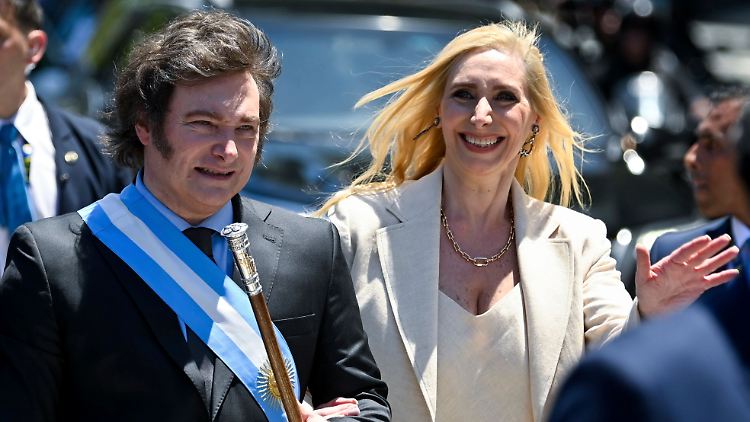 Präsident Javier Milei hatte am Sonntag zu seinem Amtsantritt harte Sparmaßnahmen angekündigt. 