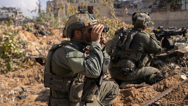 Israelische Soldaten im Gazastreifen. 