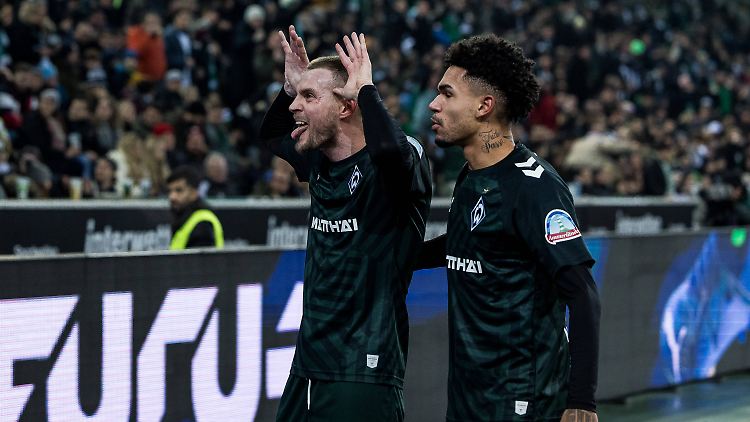 Marvin Ducksch erzielte den Ausgleich für Werder gegen Gladbach.