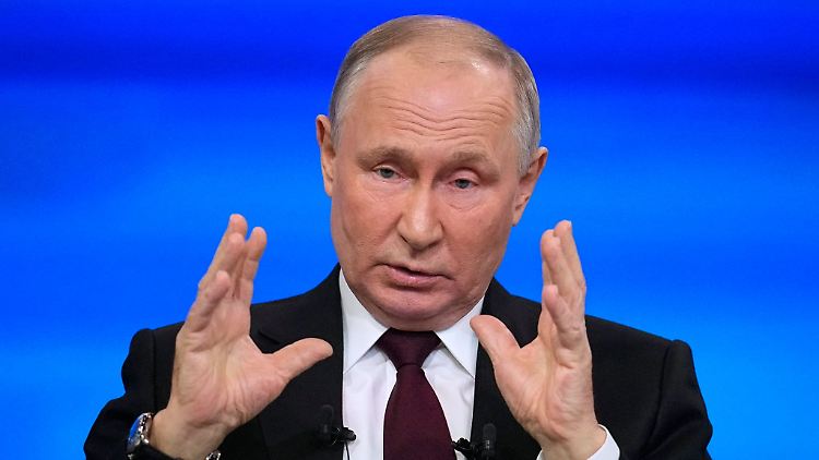 Russlands Präsident Wladimir Putin führt seit fast 22 Monaten Krieg gegen die Ukraine.