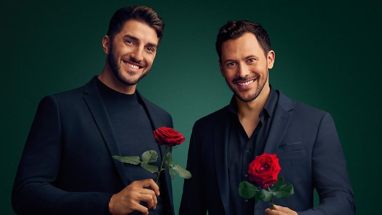 Zwei Rosenkavaliere, eine Show: "Die Bachelors" Dennis Gries (l.) und Sebastian Klaus.