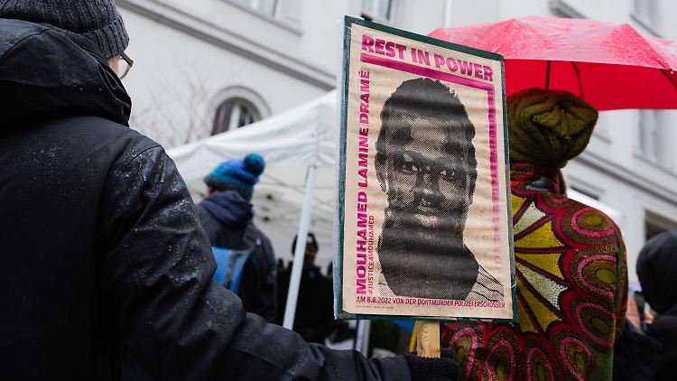 Mouhamed Dramé starb im vergangenen Jahr durch Schüsse eines Polizisten.