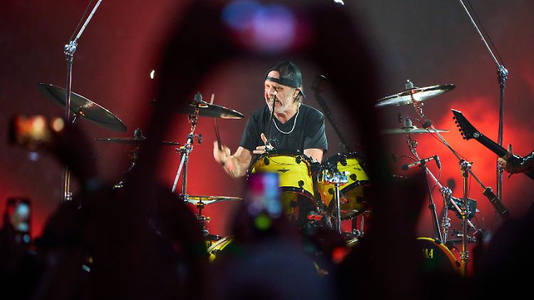 Lars Ulrich in seinem Element.