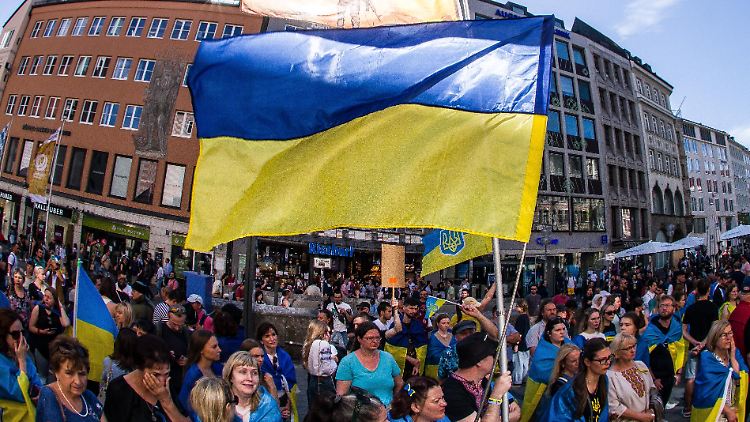 Viele Ukrainer müssen sich bei ihren Sprachkenntnissen noch etwas verbessern, um den Integrationskurs zu bestehen.
