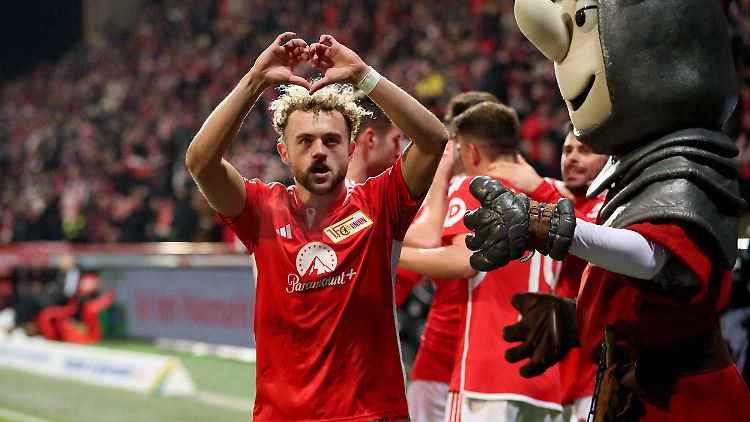 Benedict Hollerbach erzielte das wichtige 1:0 für Union Berlin.