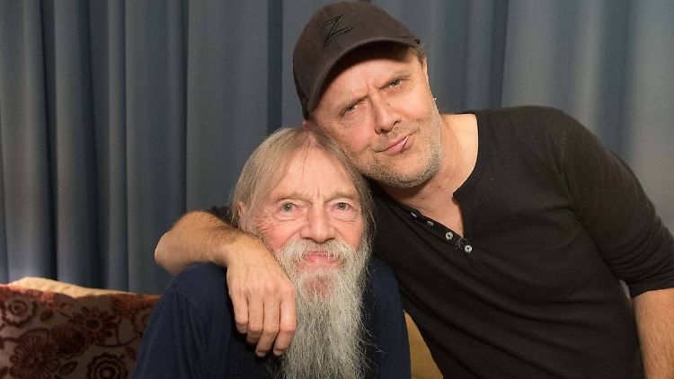 Standen sich durchaus nahe: Torben (l.) und Lars Ulrich.