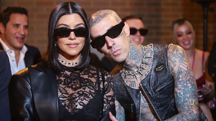 Gaben sich 2022 das Ja-Wort: Kourtney Kardashian und Travis Barker.