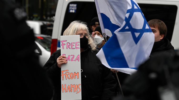 Eine pro-israelische Demonstration in Köln.