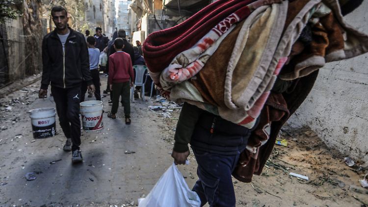 Straßenszene in Rafah: Die Stadt liegt an der Grenze zu Ägypten. 