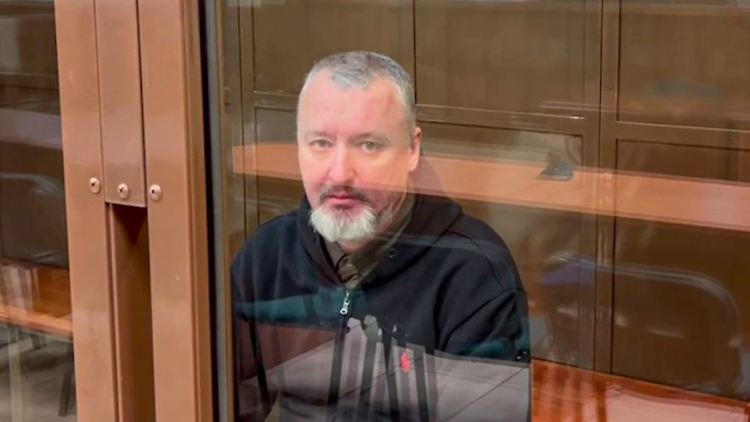 Der Ultranationalist Girkin bei einer Gerichtsanhörung Anfang Dezember.