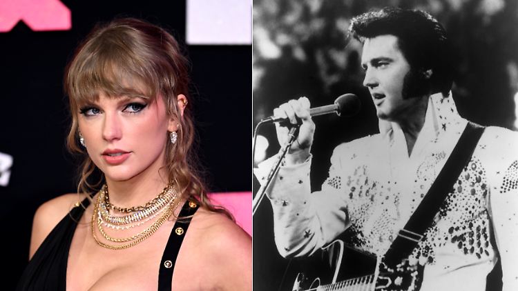 Kurz vor dem Jahreswechsel zieht Taylor Swift mit Rekord-König Elvis Presley gleich.