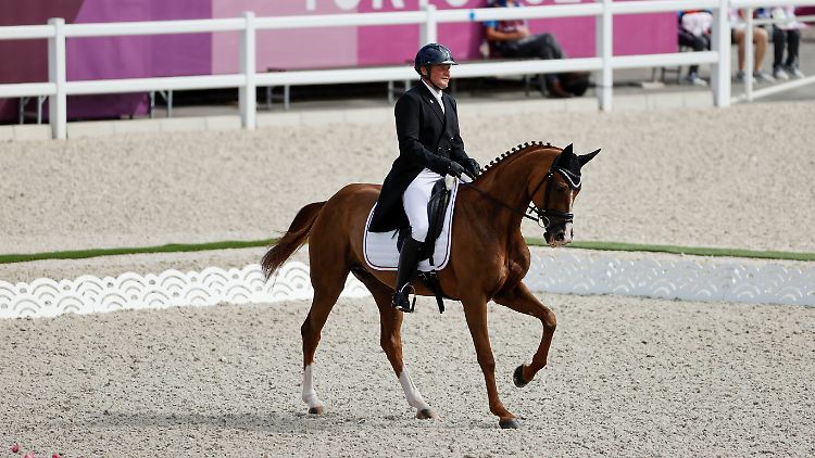 Russische Reiter - wie hier bei Olympia in Tokio - werden nicht in Paris antreten.