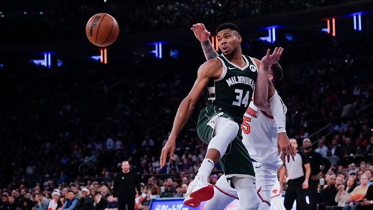 Giannis Antetokounmpo hatte diesmal in New York das Nachsehen.