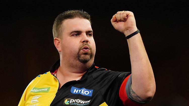 Gabriel Clemens spielte ein herausragendes Match gegen Michael van Gerwen.