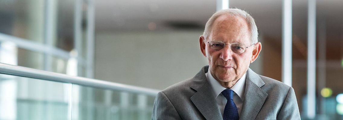 Der damalige Bundestagspräsident Wolfgang Schäuble (CDU).