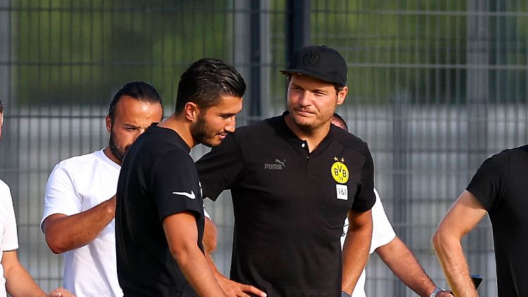 Waren im Testspiel Gegner, bald ein Trainerduo: Sahin und Terzic.
