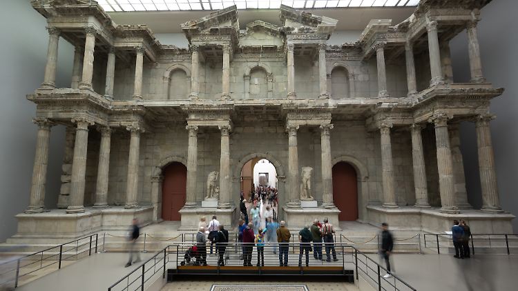 Das Markttor von Milet wird im Pergamonmuseum gezeigt.