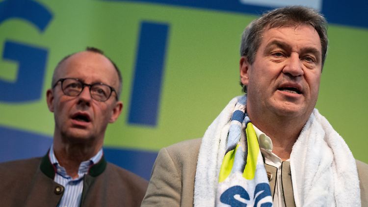 CSU-Chef Söder will Merz das Feld beim Thema K-Frage nicht zu früh überlassen.
