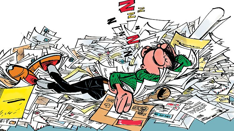Mit "Gaston" schuf Franquin eine Hommage auf das moderne Büroleben.