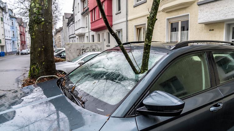 Kurz vor Weihnachten: Das Tief "Zoltan" sorgt für Sturmschäden.