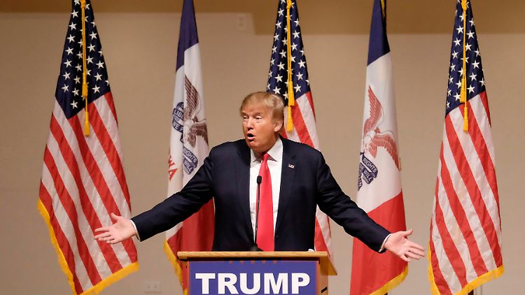 Trump Ende Dezember in Iowa. Hier finden am 15. Januar die ersten Vorwahlen statt. 