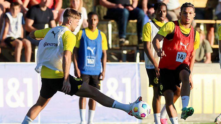 Paris Brunner ist im Trainingslager der BVB-Profis dabei.