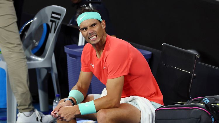 Sorgenvoller Blick: Rafael Nadal.