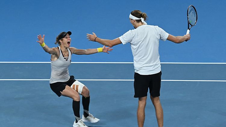 Große Freude bei Siegemund und Zverev.