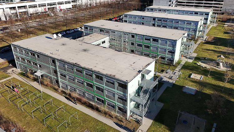 Flüchtlingsunterkunft in München.