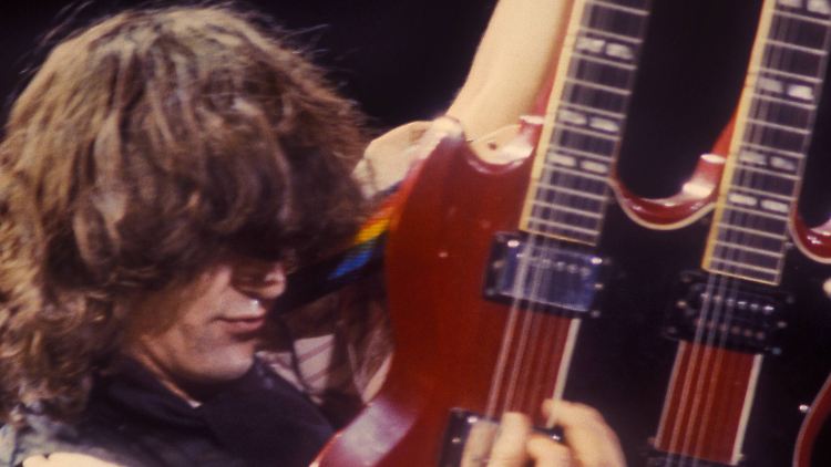 Seine Gibson-Doubleneck-Gitarre ist legendär: Jimmy Page.