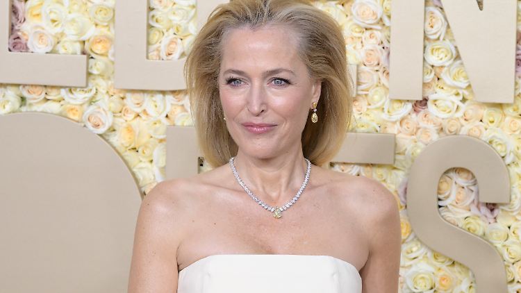 Auf den ersten Blick fiel sie bei den Golden Globes nicht groß auf: Gillian Anderson.