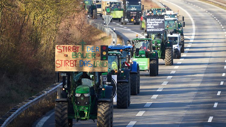 Die Landwirte blockierten in ganz Deutschland Autobahnauffahrten, Straßen und legten in vielen Großstädten den Verkehr lahm.