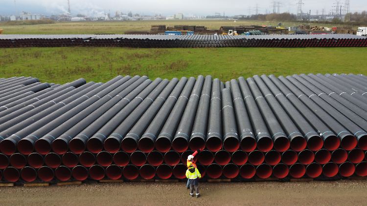 Über 55 Kilometer sind Rohre für die Pipeline verlegt worden.  