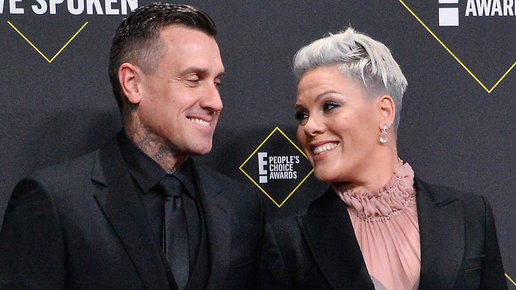 Haben sich mal wieder zusammengerauft: Pink und Carey Hart.